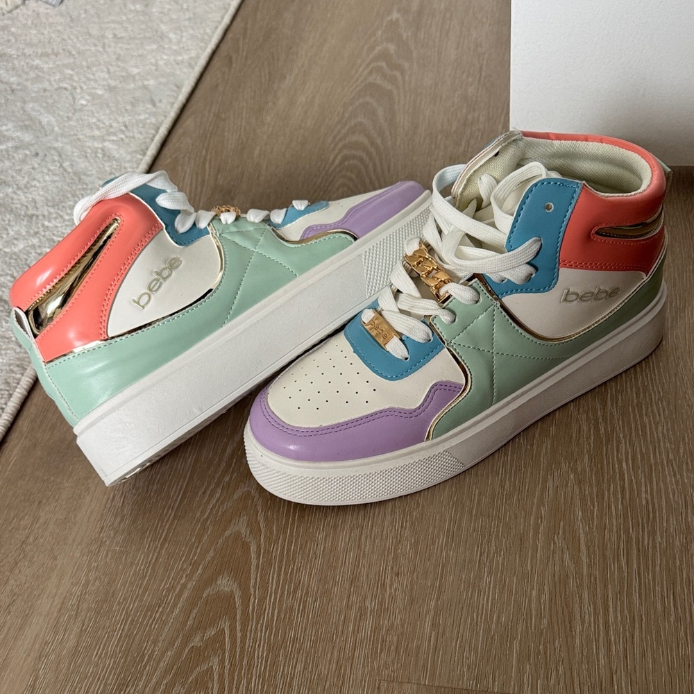 Bebe Women's Colorful High-Top Sneakers